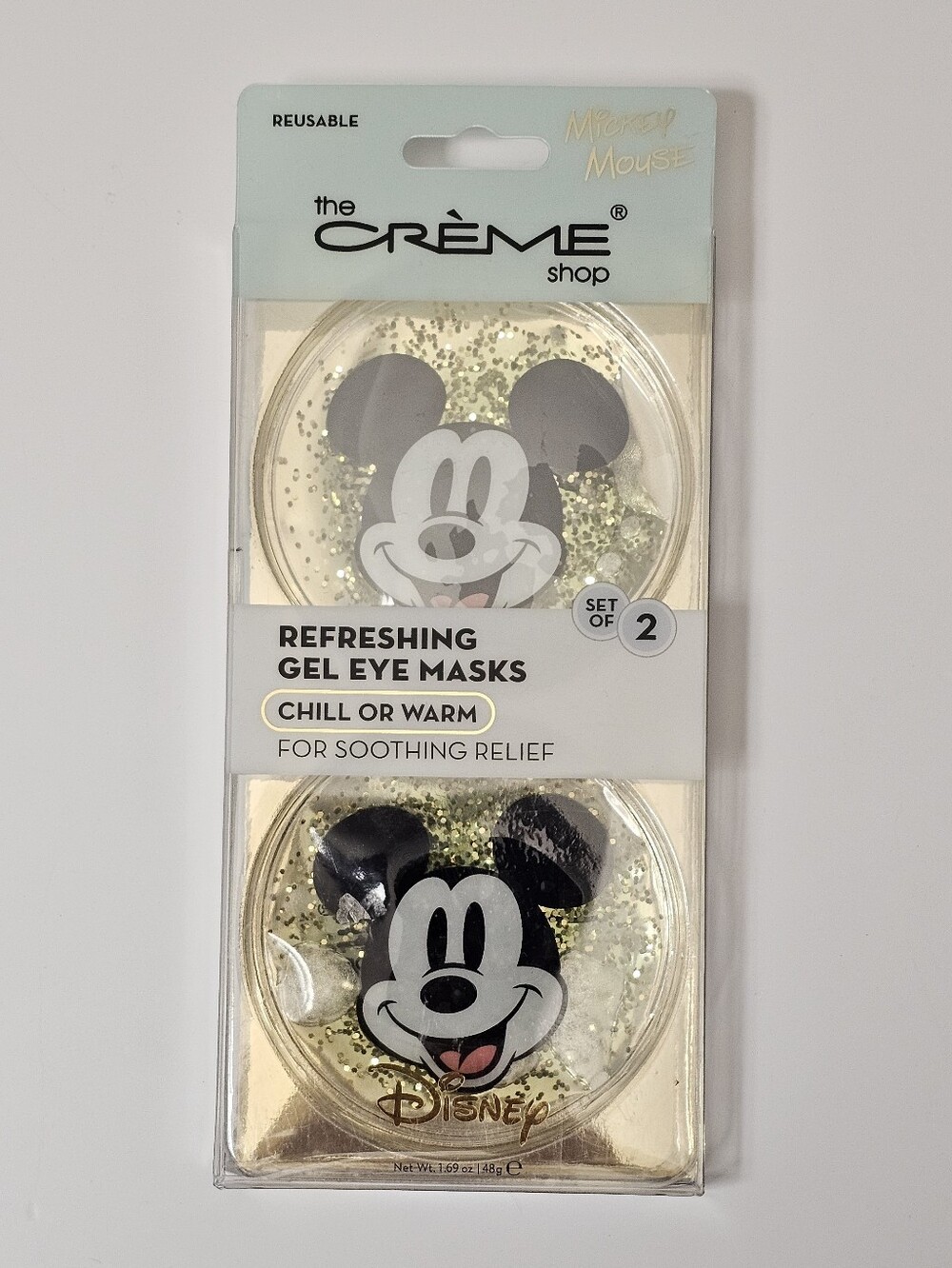 THE CREME SHOP Disney Mickey Mouse warm cool eye gel mask Beauty NEW